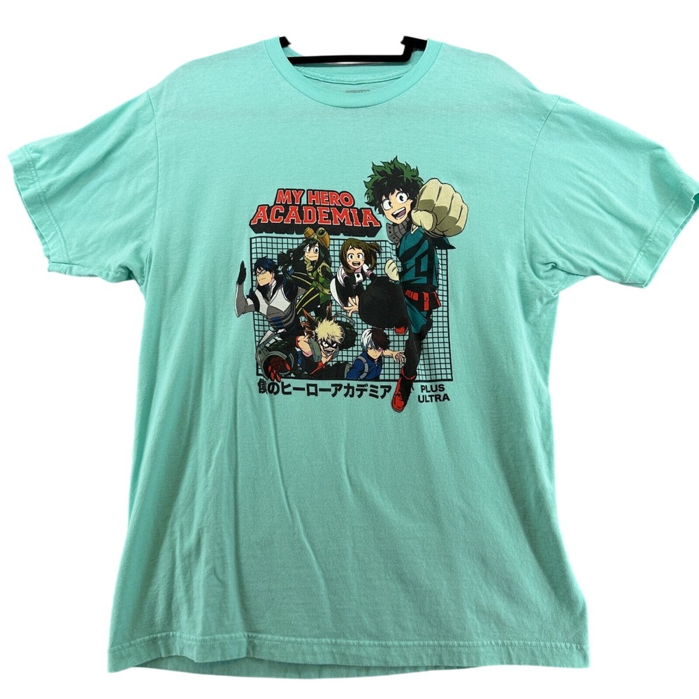 My Hero Academia T-Shirt Anime Graphic Tee‎ Crunchyroll Plus Ultra L